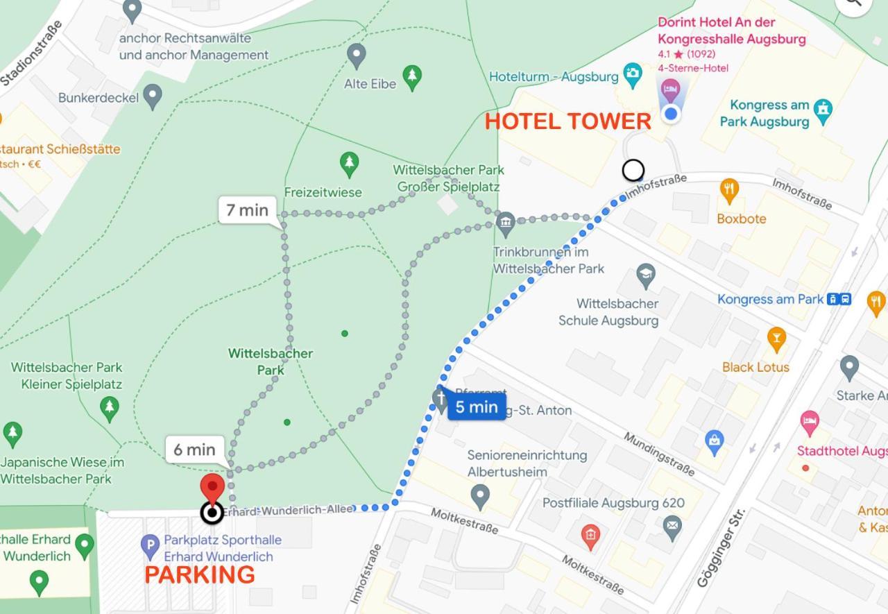 Hotelturm Аугсбург Екстер'єр фото